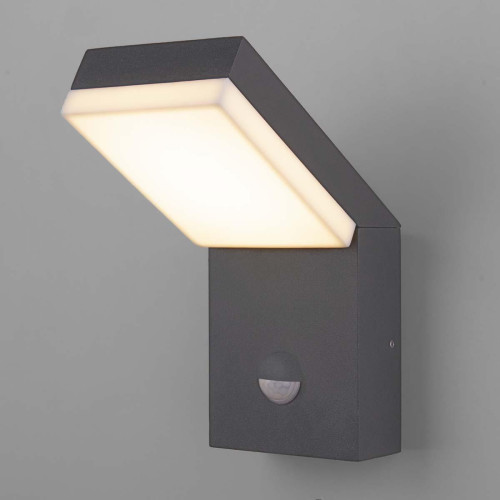 Уличный настенный светодиодный светильник Elektrostandard Sensor 1541 Techno Led серый 4690389175008 