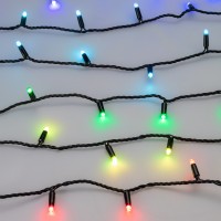  - Светодиодная гирлянда ARD-STRING-CLASSIC-10000-BLACK-100LED-LIVE RGB-DMX (24V, 10W) (Ardecoled, IP65)