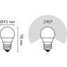 Лампа светодиодная Gauss E27 6.5W 6500K матовая 105102307 - Лампа светодиодная Gauss E27 6.5W 6500K матовая 105102307