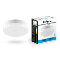  - Лампа светодиодная Feron GX53 12W 6400K Таблетка Матовая LB-45325868