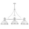 Подвесная люстра Lumina Deco Ettore LDP 710-3 WT+CHR - Подвесная люстра Lumina Deco Ettore LDP 710-3 WT+CHR