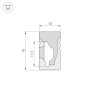 Силиконовый профиль WPH-FLEX-1018-SIDE-S10-20m WHITE (Arlight, Силикон) - Силиконовый профиль WPH-FLEX-1018-SIDE-S10-20m WHITE (Arlight, Силикон)