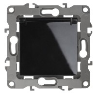  - Розетка ЭРА 12 2P E Schuko со шторками с крышкой 16A 250V 12-2103-06 Б0014698