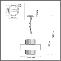  - Подвесная люстра Odeon Light Lepart 4840/4