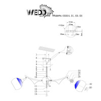  - Потолочная люстра Wedo Light Ostiliya 66664.01.69.08