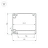 Профиль BOX60-SIDE-2000 ANOD (Arlight, Алюминий) - Профиль BOX60-SIDE-2000 ANOD (Arlight, Алюминий)