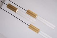  - Подвесной светильник Flume 3A ant.brass
