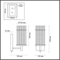  - Бра Odeon Light Formia 4809/1W