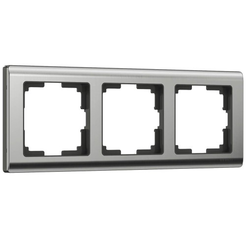 Рамка на 3 поста Werkel Metallic глянцевый никель W0031602 4690389159053 