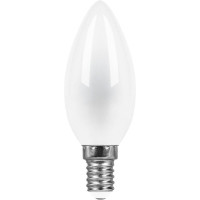  - Лампа светодиодная Feron E14 9W 4000K Свеча Матовая LB-73 25957