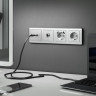 Розетка Werkel Ethernet RJ-45 серебряная рифленая WL09-RJ-45 4690389085062 - Розетка Werkel Ethernet RJ-45 серебряная рифленая WL09-RJ-45 4690389085062