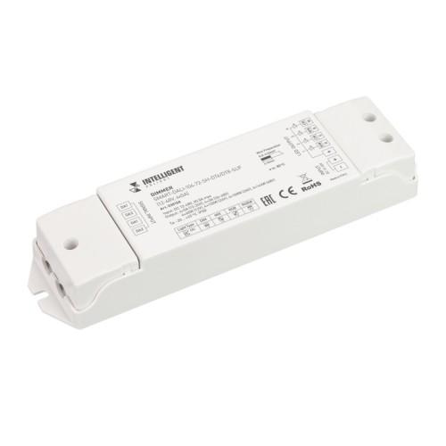 INTELLIGENT ARLIGHT Диммер SMART-DALI-104-72-SH-DT6/DT8-SUF (12-48V, 4x5A) (IARL, IP20 Пластик, 5 лет) 