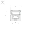 Силиконовый профиль WPH-FLEX-1212-TOP-S8-20m WHITE (Arlight, Силикон) - Силиконовый профиль WPH-FLEX-1212-TOP-S8-20m WHITE (Arlight, Силикон)