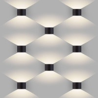  - Уличный настенный светодиодный светильник Elektrostandard 1518 Techno LED Blade черный 4690389108938