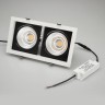 Светильник CL-KARDAN-S283x152-2x25W White6000 (WH-BK, 30 deg) (Arlight, IP20 Металл, 3 года) - Светильник CL-KARDAN-S283x152-2x25W White6000 (WH-BK, 30 deg) (Arlight, IP20 Металл, 3 года)
