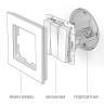 Выключатель трехклавишный Werkel белый WL01-SW-3G 4690389073427 - Выключатель трехклавишный Werkel белый WL01-SW-3G 4690389073427