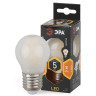 Лампа светодиодная филаментная ЭРА E27 5W 2700K матовая F-LED P45-5W-827-E27 frost Б0027931 - Лампа светодиодная филаментная ЭРА E27 5W 2700K матовая F-LED P45-5W-827-E27 frost Б0027931