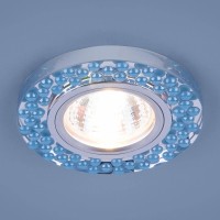  - Встраиваемый светильник Elektrostandard 2194 MR16 SL/BL зеркальный/голубой 4690389099274