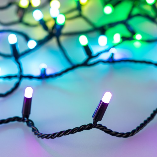 Светодиодная гирлянда ARD-STRING-CLASSIC-10000-BLACK-100LED-MILK-LIVE RGB-DMX (24V, 10W) (Ardecoled, IP65) Светодиодная гирлянда НИТЬ серии CLASSIC. Размер 10000 мм. Цвет светодиодов RGB, режим динамических эффектов, управление по протоколу DMX512. Провод из черного ПВХ, диаметр 2.3 мм. 100 светодиодов размером 7 мм, молочно-белый выпуклый колпачок. Напряжение питания 24 В, потребляемая мощность 10 Вт, степень пылевлагозащиты IP65. Для эксплуатации и выбора динамического режима необходимо приобрести контроллер и DMX512 декодер (см. совместимые). Актуальная схема подключения в паспорте изделия.