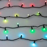  - Светодиодная гирлянда ARD-STRING-CLASSIC-10000-BLACK-100LED-MILK-LIVE RGB-DMX (24V, 10W) (Ardecoled, IP65)