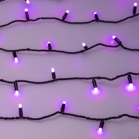  - Светодиодная гирлянда ARD-STRING-CLASSIC-10000-BLACK-100LED-MILK-LIVE RGB-DMX (24V, 10W) (Ardecoled, IP65)