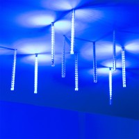  - Светодиодная гирлянда ARD-ICEFALL-CLASSIC-D12-200-10PCS-CLEAR-32LED-LIVE BLUE (230V, 10.5W) (Ardecoled, IP65)