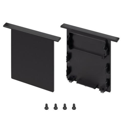 Заглушка SL-LINIA52-3L-F-MIDDLE BLACK глухая (Arlight, Пластик) 