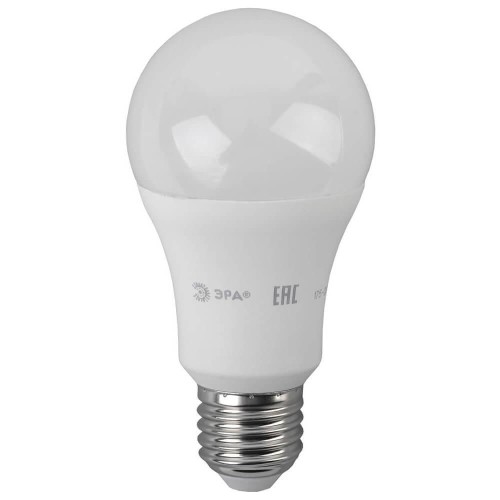 Лампа светодиодная ЭРА E27 17W 6000K матовая LED A60-17W-860-E27 Б0031701 