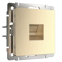  - Розетка Werkel Ethernet RJ-45 шампань рифленая WL10-RJ-45 4690389085239