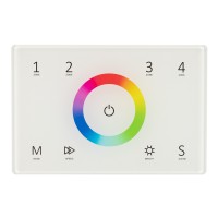  - Панель Sens SMART-P83-RGB White (230V, 4 зоны, 2.4G) (Arlight, IP20 Пластик, 5 лет)