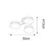 Потолочная светодиодная люстра Zumaline Colten CL15008A-3CLA - Потолочная светодиодная люстра Zumaline Colten CL15008A-3CLA