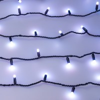  - Светодиодная гирлянда ARD-STRING-CLASSIC-10000-BLACK-95LED-MILK-LIVE RGBW-DMX (24V, 10W) (Ardecoled, IP65)