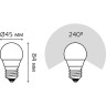 Лампа светодиодная Gauss E27 9.5W 6500K матовая 105102310 - Лампа светодиодная Gauss E27 9.5W 6500K матовая 105102310