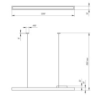  - Подвесной светодиодный cветильник Geometria ЭРА Block SPO-116-B-40K-024 24Вт 4000К черный Б0050549