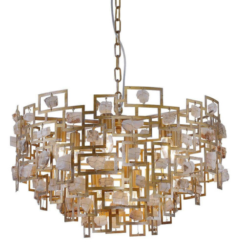 Подвесная люстра Crystal Lux Diego SP9 D600 Gold 