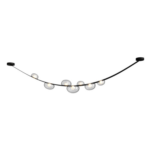 Подвесной светодный светильник Crystal Lux Bosque SP7 L3000 Black/Transparent 