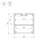Профиль SL-LINE-5050-3000 ANOD (Arlight, Алюминий) - Профиль SL-LINE-5050-3000 ANOD (Arlight, Алюминий)