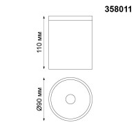  - Уличный светодиодный светильник Novotech Tumbler 358011
