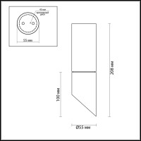  - Уличный светильник Odeon Light Prody 4210/1C