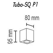  - Потолочный светильник TopDecor Tubo8 SQ P1 31
