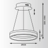 Подвесная светодиодная люстра Zumaline Circle L-CD-04 - Подвесная светодиодная люстра Zumaline Circle L-CD-04