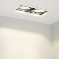  - Светильник CL-KARDAN-S283x152-2x25W Warm3000 (WH-BK, 30 deg) (Arlight, IP20 Металл, 3 года)