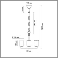  - Подвесная люстра Odeon Light Fabo 2767/4