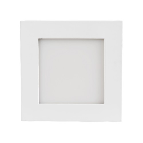 Светильник DL-93x93M-5W White (Arlight, IP40 Металл, 3 года) Тонкая панель 5Вт, белый квадратный корпус. Цвет БЕЛЫЙ 6000K, св.поток 375-400лм, CRI(Ra)>80, угол 120°. Размер 93x93мм, высота корпуса 13мм, установка в отверстие 80x80мм. Питание AC 180-240V, 5Вт, драйвер в комплекте (DC300mA, 9-15V).