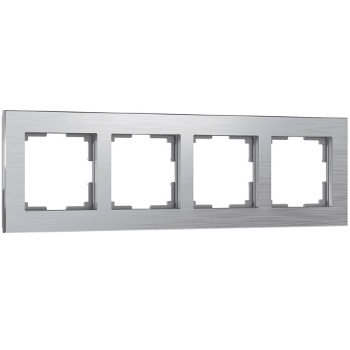 Рамка на 4 поста Werkel Aluminium алюминий W0041706 4690389158070 