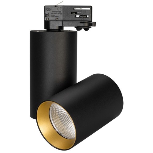 Светильник SP-POLO-TRACK-TURN-R85-15W Warm3000 (BK-GD, 40 deg) (Arlight, IP20 Металл, 3 года) Трековый светильник 15Вт, черный круглый корпус, цветная вставка, металл.
Цвет свечения БЕЛЫЙ ТЕПЛЫЙ 3000K, св.поток 1100лм, CRI(Ra)>80, угол 40°. Размер DxL1xL2xW Ø85x124x190x175мм, встроенный драйвер PRI:100-240VAC, SEC:DC 350mA 30-43V, 15Вт.