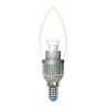 Лампа светодиодная Uniel E14 3W 4500K прозрачная Led-C37P-3W/NW/E14/CL ALS01SL 06911 - Лампа светодиодная Uniel E14 3W 4500K прозрачная Led-C37P-3W/NW/E14/CL ALS01SL 06911