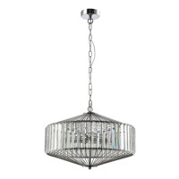  - Подвесной светильник Crystal Lux Fiesta SP5 Chrome/Transparente