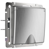 Розетка Werkel с заземлением с защитной крышкой и шторками WL09-SKGSC-01-IP44 4690389085093