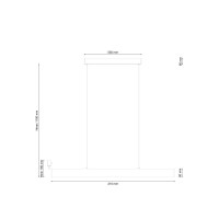  - Подвесной светодиодный светильник Lucia Tucci Aero 206.30 Bianco Led
